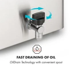 Family Fry Fritteuse 3000W Oil Drain Technology Edelstahl Silber -Haushaltsgerätegeschäft 10033342 yy 0005 logo Klarstein Family Fry Fritteuse 3000W silber