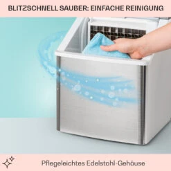 Clearcube Eiswürfelmaschine Klareis 13kg/24h Edelstahl Schwarz 13 Clearcube Eiswürfelmaschine Klareis 13kg/24h Edelstahl Schwarz -Haushaltsgerätegeschäft 10033350 de 0005 usp