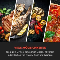 Queensize Kamado Grill Thermometer Abnehmbare Seitenteile Schwarz -Haushaltsgerätegeschäft 10033377 de 0005 logo