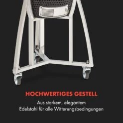 Queensize Kamado Grill Thermometer Abnehmbare Seitenteile Schwarz -Haushaltsgerätegeschäft 10033377 de 0008 logo