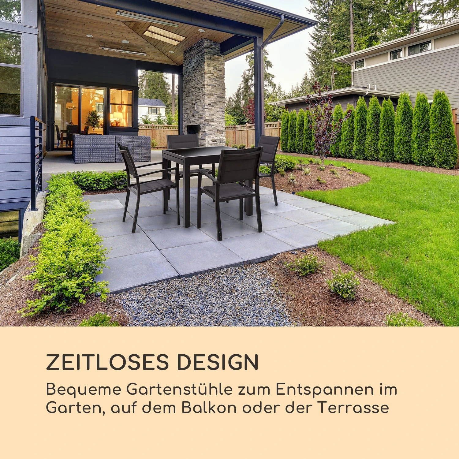 Torremolinos Gartenstühle 2 St. Aluminium ComfortMesh Dunkelgrau 4 Torremolinos Gartenstühle 2 St. Aluminium ComfortMesh Dunkelgrau – Bild 2