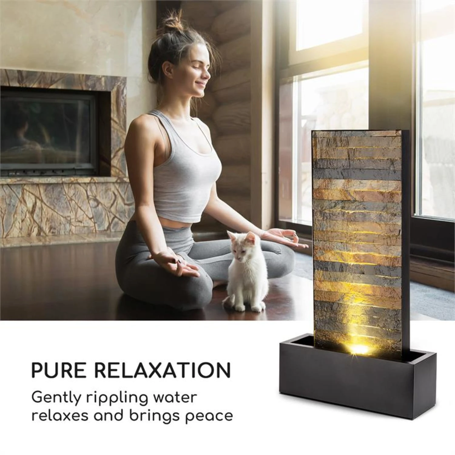 Raincastle Gartenbrunnen 12 LEDs 8W IPX8 Indoor & Outdoor 4 Raincastle Gartenbrunnen 12 LEDs 8W IPX8 Indoor & Outdoor – Bild 2