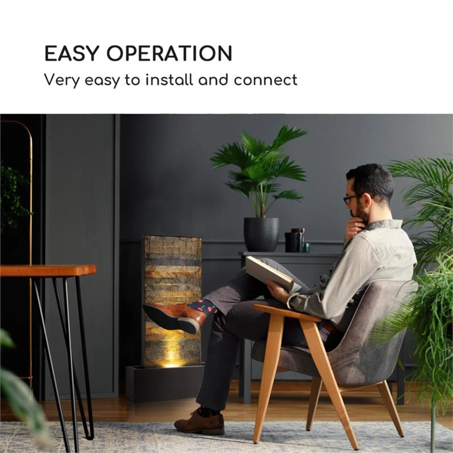 Raincastle Gartenbrunnen 12 LEDs 8W IPX8 Indoor & Outdoor 7 Raincastle Gartenbrunnen 12 LEDs 8W IPX8 Indoor & Outdoor – Bild 5