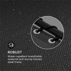 California Dreaming Sonnenliege, Polsterung, Stahlrahmen, Schwarz -Haushaltsgerätegeschäft 10033474 yy 0006 logo Blumfeldt California Dreaming Sonnenliege schwarz