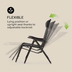 California Dreaming Sonnenliege, Polsterung, Stahlrahmen, Grau -Haushaltsgerätegeschäft 10033475 yy 0005 logo Blumfeldt California Dreaming Sonnenliege grau