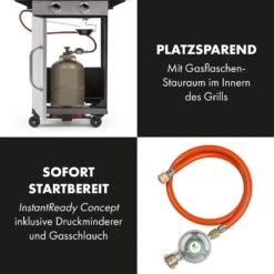 Gazooka 2.0T Gas BBQ Grill 2x3kW Brenner Edelstahl -Haushaltsgerätegeschäft 10033532 de 0005 logo