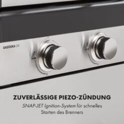 Gazooka 2.0T Gas BBQ Grill 2x3kW Brenner Edelstahl -Haushaltsgerätegeschäft 10033532 de 0008 logo