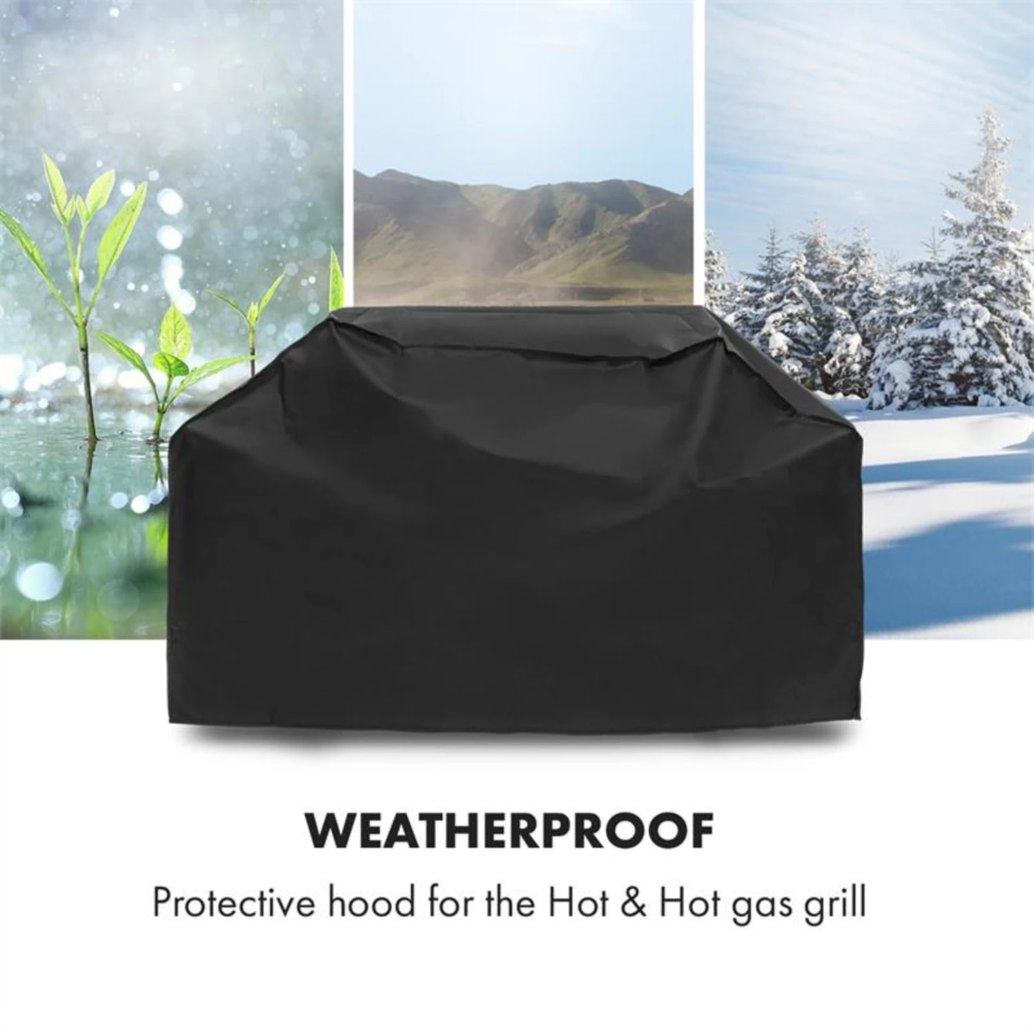 Hot & Hot Wetterschutzhaube 600D Canvas 30/70% PE/PVC Schwarz 5 Hot & Hot Wetterschutzhaube 600D Canvas 30/70% PE/PVC Schwarz – Bild 3