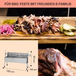 Sauenland Pro Spanferkelgrill Drehspieß 13W 4 Rollen Edelstahl 14 Sauenland Pro Spanferkelgrill Drehspieß 13W 4 Rollen Edelstahl -Haushaltsgerätegeschäft 10033566 de 0006 usp