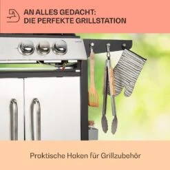 Tomahawk 3.1 S Gasgrill 3x3,6kW Brenner+2,7 KW 60x45cm Grill Edelstahl -Haushaltsgerätegeschäft 10033567 de 0007 usp