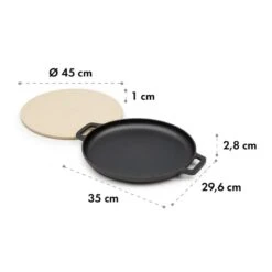 Tomahawk 3.1 S Brat & Back-Set Pfanne Pizzastein Ø29 Cm -Haushaltsgerätegeschäft 10033568 yy 0006 logo Klarstein Tomahawk Brat and Back Set