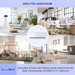 Windwaker Eco Split-Klimaanlage 12.000 BTU/3,5 KW Luftdurchsatz 680 M³/h Max. A++ -Haushaltsgerätegeschäft 10033601 de 0005 usp