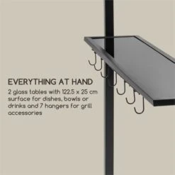 Steakhouse Al Sur Pavillon 244x260x152cm 160 G Flammhemmend Stahl Grau -Haushaltsgerätegeschäft 10033609 yy 0003 logo Blumfeldt Steakhouse al Sur Pavillon grau