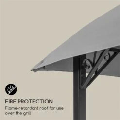 Steakhouse Al Sur Pavillon 244x260x152cm 160 G Flammhemmend Stahl Grau -Haushaltsgerätegeschäft 10033609 yy 0004 logo Blumfeldt Steakhouse al Sur Pavillon grau