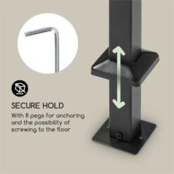 Steakhouse Al Sur Pavillon 244x260x152cm 160 G Flammhemmend Stahl Grau -Haushaltsgerätegeschäft 10033609 yy 0005 logo Blumfeldt Steakhouse al Sur Pavillon grau