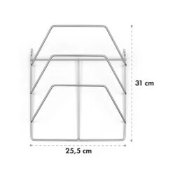 Vendetta 3.0 TI Rack Verchromter Stahl Einfach Anzubringen Zubehör -Haushaltsgerätegeschäft 10033618 yy 0004 logo Klarstein Vendetta TI Rack