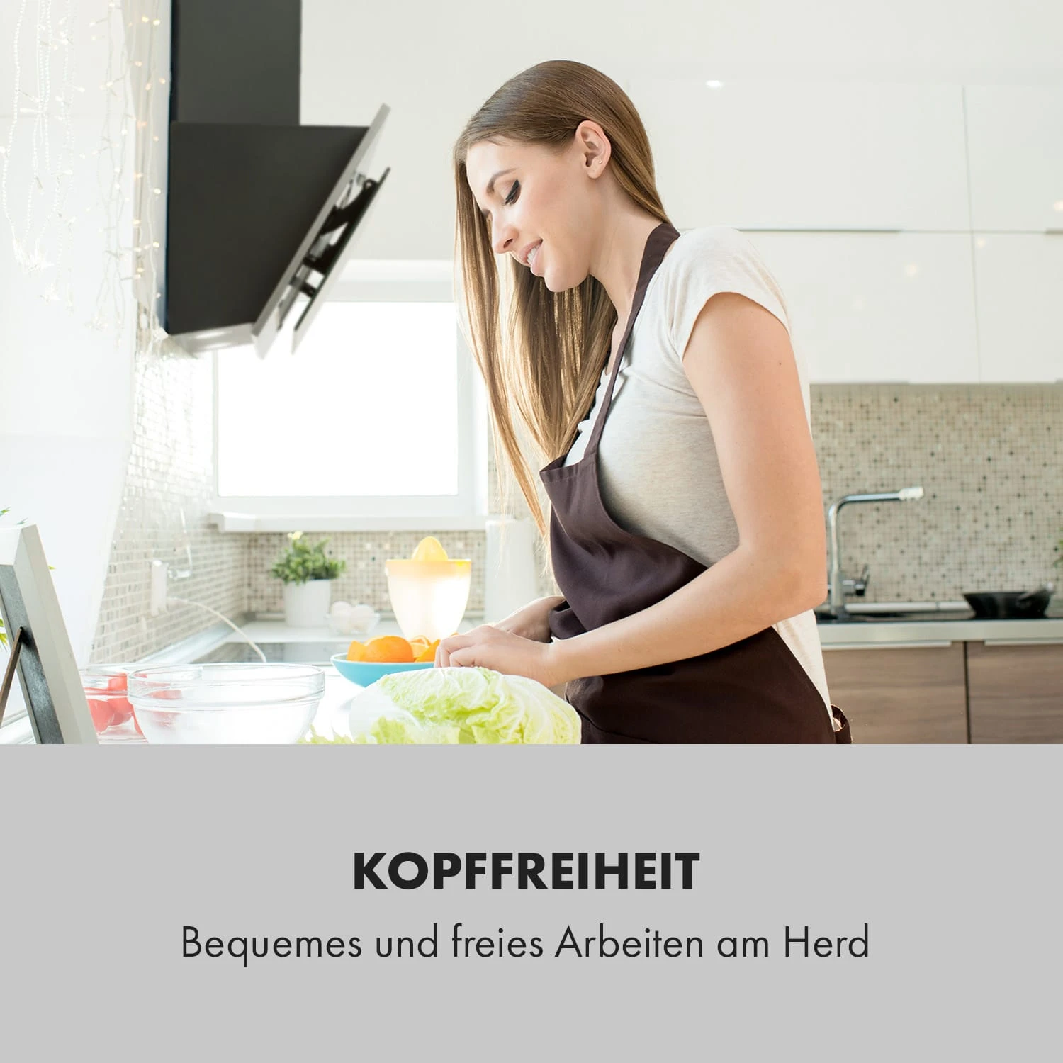 Alessia Dunstabzugshaube Kopffreihaube 350 M³/h Push Control Schwarz 4 Alessia Dunstabzugshaube Kopffreihaube 350 M³/h Push Control Schwarz – Bild 2