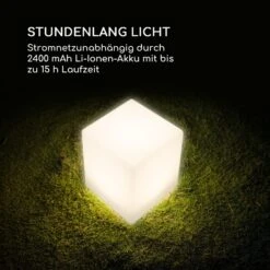 Shinecube XL Leuchtwürfel 40x40x40cm 16 Farben-LED 4 Licht-Modi Weiß -Haushaltsgerätegeschäft 10033732 de 0006 logo
