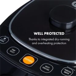 Hot Spring Plus Heißwasserspender 5l Edelstahl-Wassertank 45-95 °C -Haushaltsgerätegeschäft 10033753 yy 0003 logo Klarstein Hot Spring Heisswasserspender schwarz