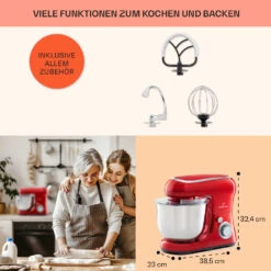 Bella Pico 2G Küchenmaschine 1300W 1,7PS 6 Stufen 5 Liter -Haushaltsgerätegeschäft 10033801 de 0005 usp