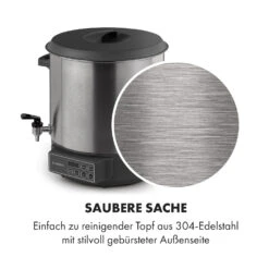 Lady Marmalade Einkochautomat Getränkespender 27L 100°C 12h Edelstahl -Haushaltsgerätegeschäft 10033825 de 0006 logo