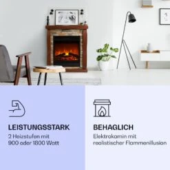 Lienz Elektrischer Kamin 1800W Steindekor Polystone Fernbedienung -Haushaltsgerätegeschäft 10034122 de 0002 logo