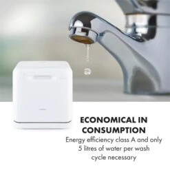 Aquatica Geschirrspüler Freistehend Installationsfrei 2 Gedecke 860W 21 Aquatica Geschirrspüler Freistehend Installationsfrei 2 Gedecke 860W -Haushaltsgerätegeschäft 10034126 yy 0009 logo Klarstein Aquatica Geschirrspueler weiss