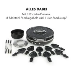 Fonduelette Raclette Und Fondue 1350W 1 Liter 38 Cm Ø Für 8 Personen -Haushaltsgerätegeschäft 10034138 de 0006 logo