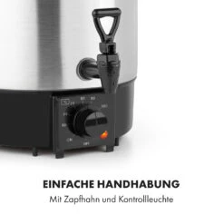 Biggie Eco Einkochautomat & Getränkespender 1000W 30-100°C Zapfhahn 9l -Haushaltsgerätegeschäft 10034147 de 0006 logo