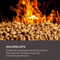 Energiewende Pelletofen 5/10 KW 5 Stufen Timer 18kg 250m³ Fernbedienung Grau -Haushaltsgerätegeschäft 10034181 de 0004 logo