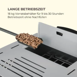 Energiewende Pelletofen 5/10 KW 5 Stufen Timer 18kg 250m³ Fernbedienung Grau -Haushaltsgerätegeschäft 10034181 de 0006 logo