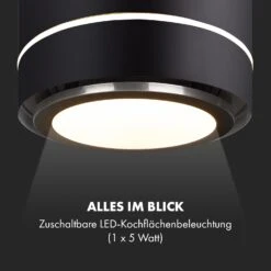 Tron Ambience Inselabzugshaube Ø38cm Umluft 540m³/h LED Schwarz -Haushaltsgerätegeschäft 10034213 de 0008 logo