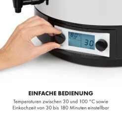 KonfiStar 50 Digital Einkocher Getränkespender 2500W 50L 100°C 180min 15 KonfiStar 50 Digital Einkocher Getränkespender 2500W 50L 100°C 180min -Haushaltsgerätegeschäft 10034240 de 0004 logo