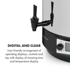 KonfiStar 60 Digital Einkocher Getränkespender 2500W 60L 100°C 180min -Haushaltsgerätegeschäft 10034241 yy 0006 logo Digital Food Preserver 60L