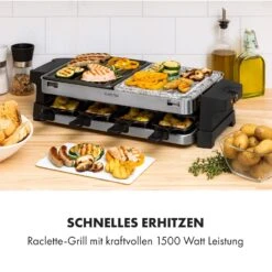 Sirloin Raclette 1500W Aluminium / Stein 8 Personen Kontroll-LED -Haushaltsgerätegeschäft 10034275 de 0002 logo