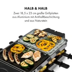 Sirloin Raclette 1500W Aluminium / Stein 8 Personen Kontroll-LED -Haushaltsgerätegeschäft 10034275 de 0004 logo