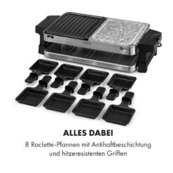Sirloin Raclette 1500W Aluminium / Stein 8 Personen Kontroll-LED -Haushaltsgerätegeschäft 10034275 de 0006 logo