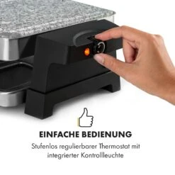 Sirloin Raclette 1500W Aluminium / Stein 8 Personen Kontroll-LED -Haushaltsgerätegeschäft 10034275 de 0007 logo