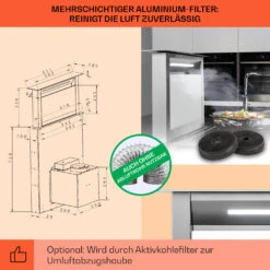 Royal Flush Eco Dunstabzugshaube 60 Cm 576 M³/h A+ 15 Royal Flush Eco Dunstabzugshaube 60 Cm 576 M³/h A+ -Haushaltsgerätegeschäft 10034330 de 0005 usp