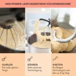Bella Elegance Küchenmaschine 2000W/2,7PS/5,2 Ltr Edelstahl BPA-frei 10 Bella Elegance Küchenmaschine 2000W/2,7PS/5,2 Ltr Edelstahl BPA-frei -Haushaltsgerätegeschäft 10034365 de 0002 usp