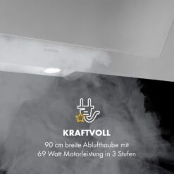 Athena 90 Dunstabzugshaube 90cm 300m³/h 69W Edelstahl -Haushaltsgerätegeschäft 10034395 de 0008 logo