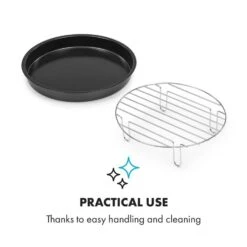 AeroVital Cube Chef Pizzateller Hoher Grilleinsatz Zubehör Edelstahl -Haushaltsgerätegeschäft 10034411 yy 0005 logo Klarstein AeroVital Cube Chef Pizzateller