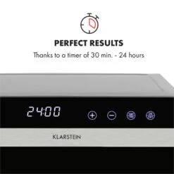 Flavour Dry Dörrautomat Temperatur: 35 - 75 °C Digitaler Thermostat -Haushaltsgerätegeschäft 10034423 yy 0006 logo Klarstein Flavour Dry Doerrautomat schwarz