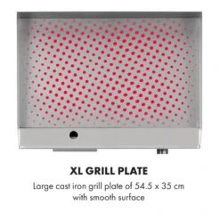 Grillmeile 3000G Elektrogrill 3000W Grillplatte 54,5x35cm Glatt 12 Grillmeile 3000G Elektrogrill 3000W Grillplatte 54,5x35cm Glatt -Haushaltsgerätegeschäft 10034447 yy 0004 logo Klarstein Grillmeile 3000G Pro Elektrogrill glatt