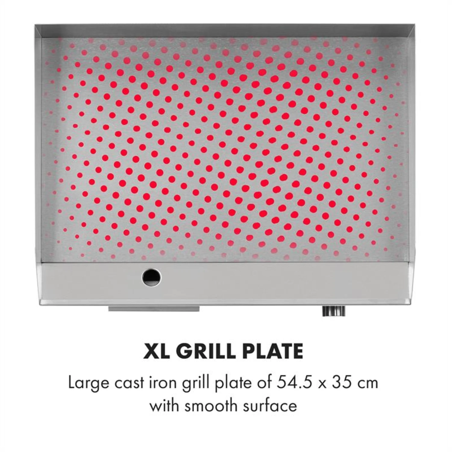 Grillmeile 3000G Elektrogrill 3000W Grillplatte 54,5x35cm Glatt 5 Grillmeile 3000G Elektrogrill 3000W Grillplatte 54,5x35cm Glatt – Bild 3
