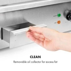 Grillmeile 3000G Elektrogrill 3000W Grillplatte 54,5x35cm Glatt 15 Grillmeile 3000G Elektrogrill 3000W Grillplatte 54,5x35cm Glatt -Haushaltsgerätegeschäft 10034447 yy 0007 logo Klarstein Grillmeile 3000G Pro Elektrogrill glatt