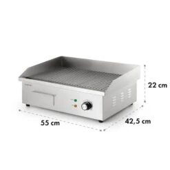 Grillmeile 3000R Elektrogrill 3000W Platte 54,5x35cm Geriffelt 19 Grillmeile 3000R Elektrogrill 3000W Platte 54,5x35cm Geriffelt -Haushaltsgerätegeschäft 10034449 yy 0009 logo Klarstein Grillmeile 3000R Pro Grill geriffelt