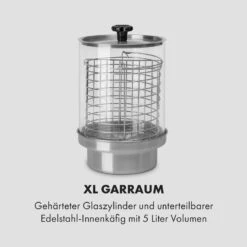 Wurstfabrik 450 Hot Dog Maker 450W 5L 30-100°C Glas Edelstahl -Haushaltsgerätegeschäft 10034450 de 0004 logo