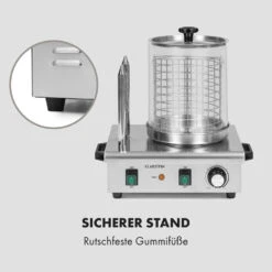 Wurstfabrik Pro 550 Hot Dog Maker 550W 2 Spieße 5L 30-100°C Edelstahl -Haushaltsgerätegeschäft 10034453 de 0008 logo
