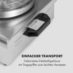 Wurstfabrik 600 Hot Dog Maker 600W 3 Spieße 5L 30-100°C Glas Edelstahl -Haushaltsgerätegeschäft 10034454 de 0007 logo